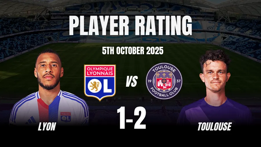 Lyon vs Toulouse Player Ratings: Ligue 1, 5th October 2025